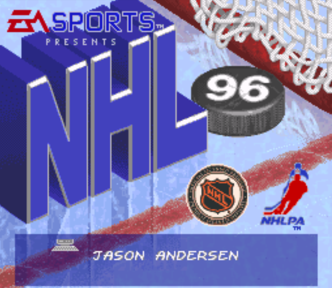 NHL 96 Title Screen